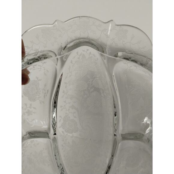 Vintage Cambridge Elegant Glass 5 Compartment Relish Celery Dish - Picture 3 of 5